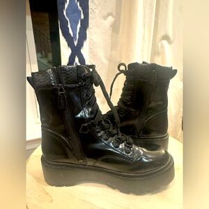 Circus by Sam Edelman Black Combat Boots